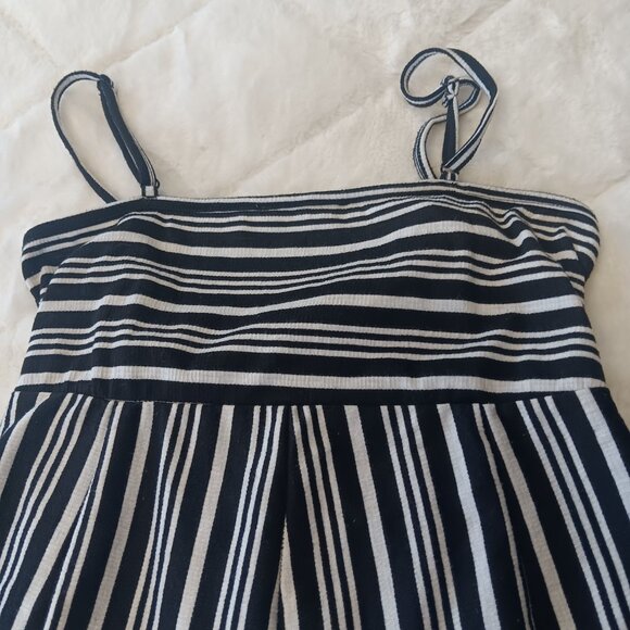 striped wide leg jumpsuit romper - Picture 7 of 16